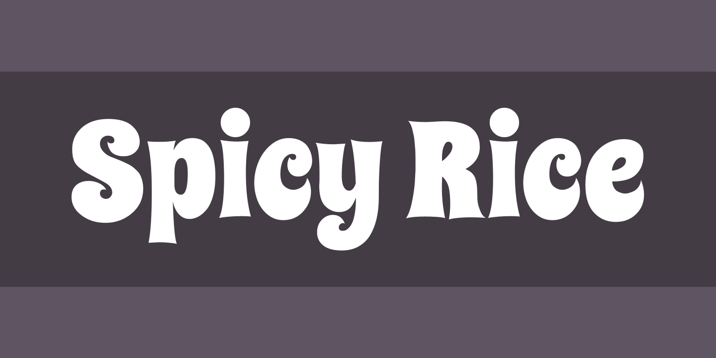 Czcionka Spicy Rice
